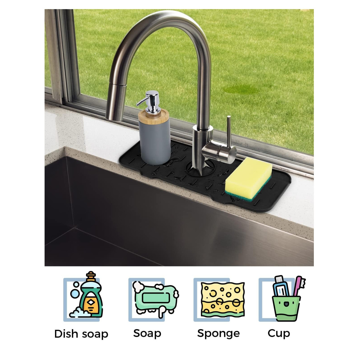 Miniatura 2 de Escurridor Alfombra Grifo Lavapaltos